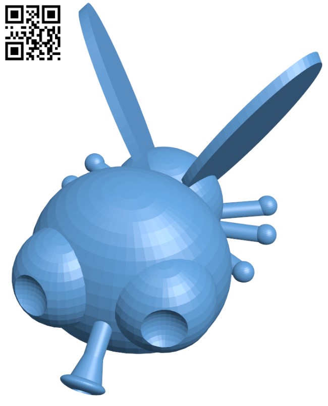 Phillip Fly H010727 file stl free download 3D Model for CNC and 3d printer