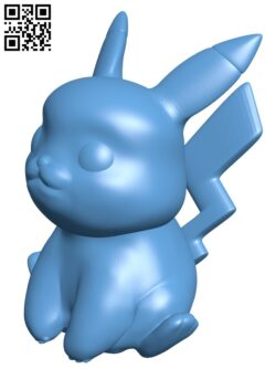 Pikachu – Pokemon H010717 file stl free download 3D Model for CNC and 3d printer
