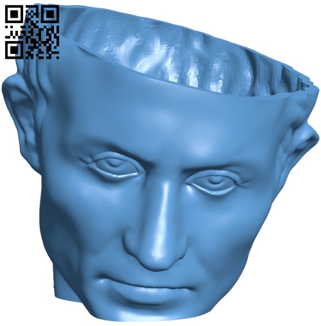 Potted Caesar H010723 file stl free download 3D Model for CNC and 3d printer