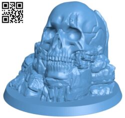 Rock Skull Pillar H010834 file stl free download 3D Model for CNC and 3d printer