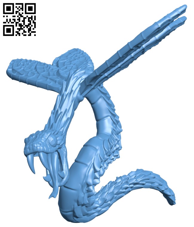 Serpent Fly H010734 file stl free download 3D Model for CNC and 3d printer