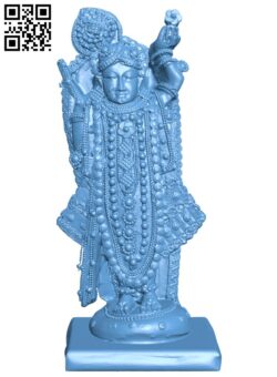Shrinathji of Nathdwara H010786 file stl free download 3D Model for CNC and 3d printer
