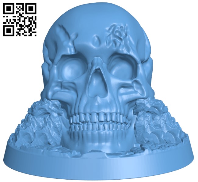 Skull Pillar H010733 file stl free download 3D Model for CNC and 3d printer