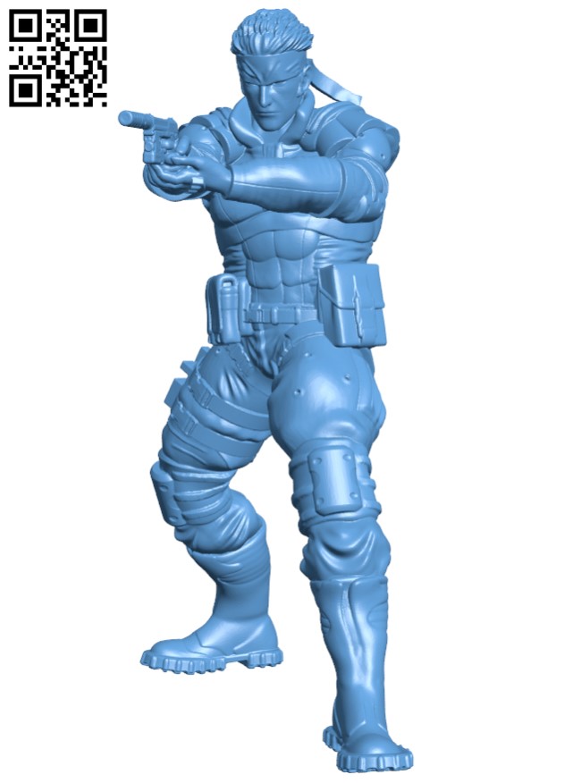 Solid Snake H010839 file stl free download 3D Model for CNC and 3d printer