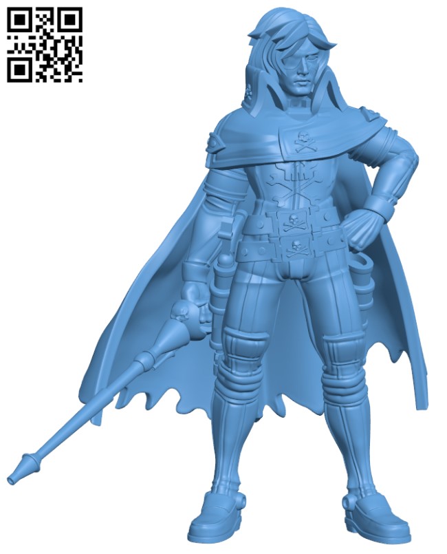 Space Pirate Captain Harlock H010739 file stl free download 3D Model for CNC and 3d printer