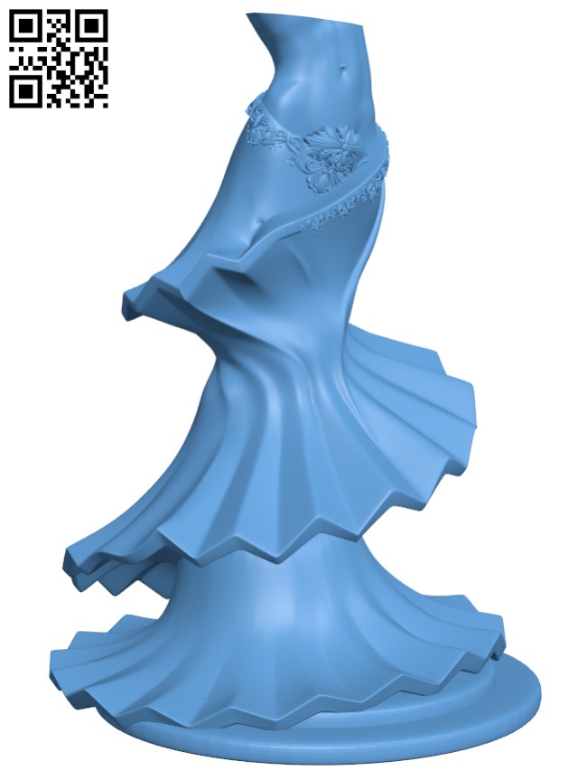 Statuette T0003165 download free stl files 3d model for CNC wood carving