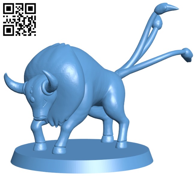 Tauros - Pokemon H010746 file stl free download 3D Model for CNC and 3d printer