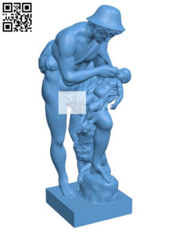 The Child Oedipus Revived by the Shepherd Phorbas H010815 file stl free download 3D Model for CNC and 3d printer