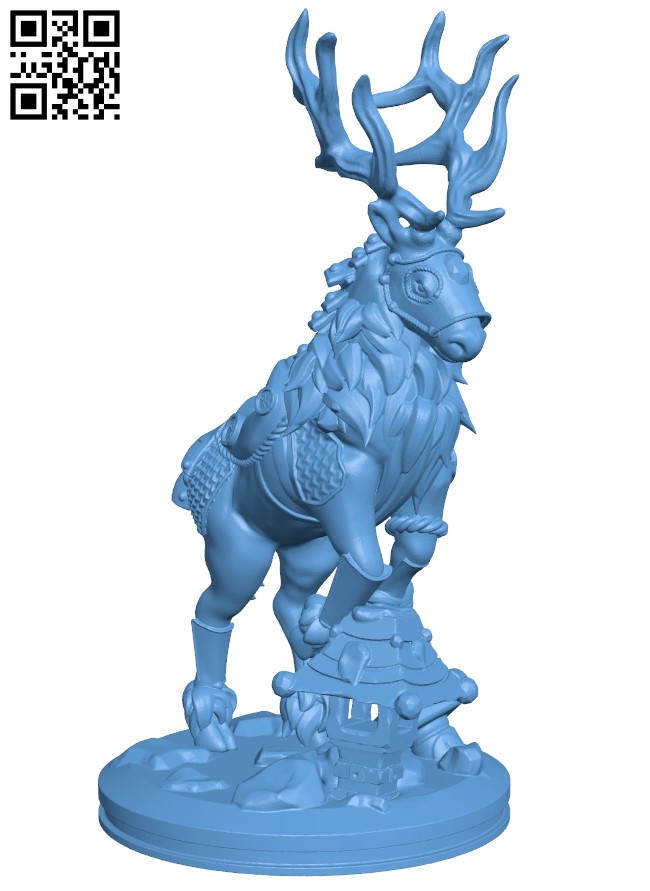 The deer H010816 file stl free download 3D Model for CNC and 3d printer