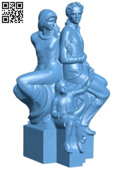 The family H010818 file stl free download 3D Model for CNC and 3d printer