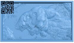Tiger painting T0002968 download free stl files 3d model for CNC wood carving