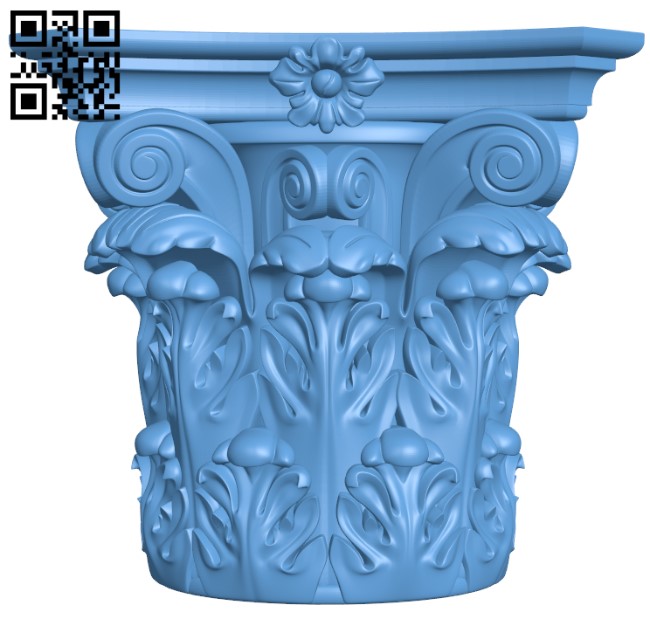 Top of the column T0003237 download free stl files 3d model for CNC wood carving