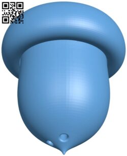 Acorn salt shaker H011182 file stl free download 3D Model for CNC and 3d printer