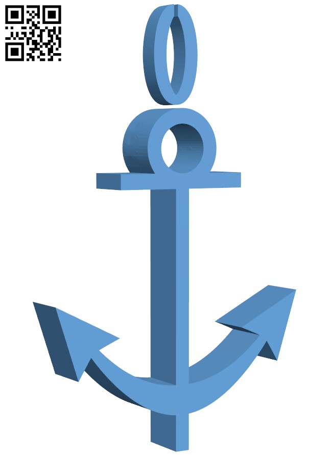 Anchor Pendant H011041 file stl free download 3D Model for CNC and 3d printer