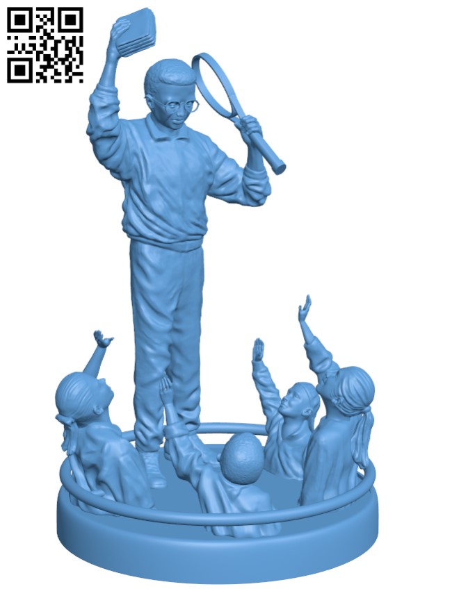Arthur Ashe monument H011184 file stl free download 3D Model for CNC and 3d printer