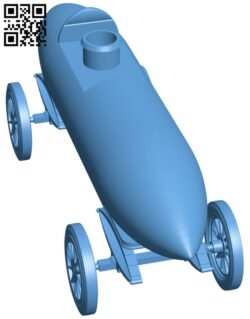 Balloon car creation H011102 file stl free download 3D Model for CNC and 3d printer