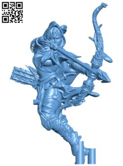 STL file Tribal Snakeman archer 🐍・3D printing model to download