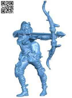 Bandit Archer – Gloomhaven Proxy H011061 file stl free download 3D Model for CNC and 3d printer