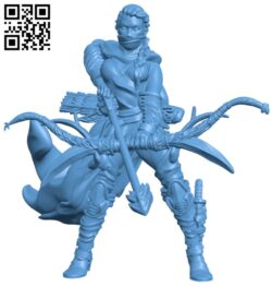 Bandit Archer – Gloomhaven Proxy H011081 file stl free download 3D Model for CNC and 3d printer