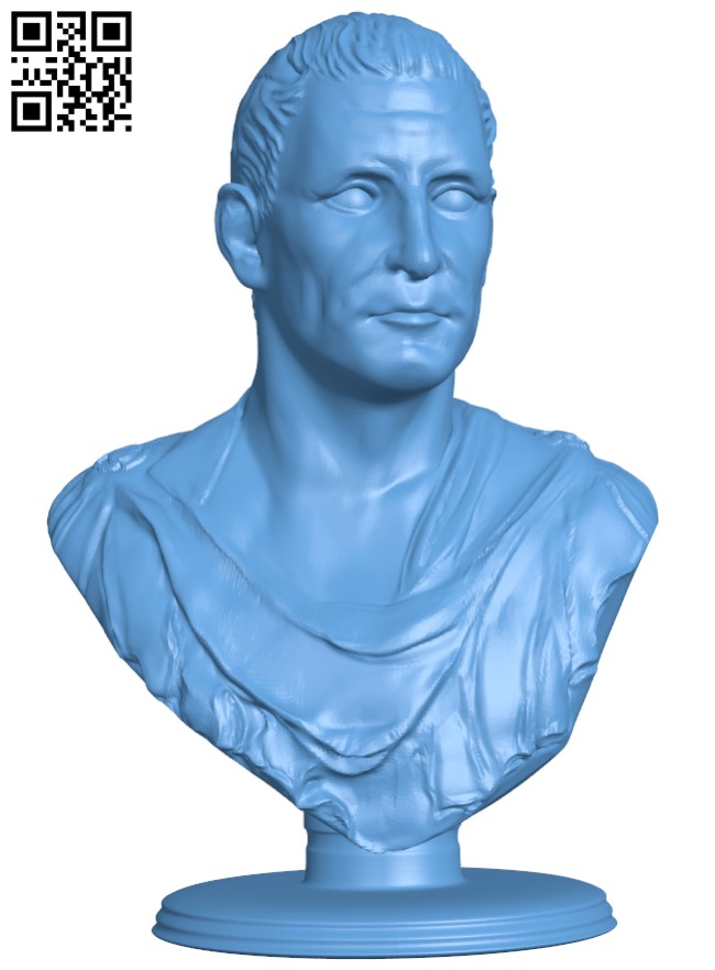 Caesar bust H011105 file stl free download 3D Model for CNC and 3d printer