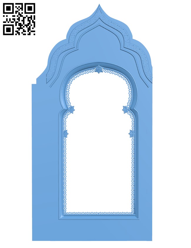 Door frame pattern T0003348 download free stl files 3d model for CNC wood carving