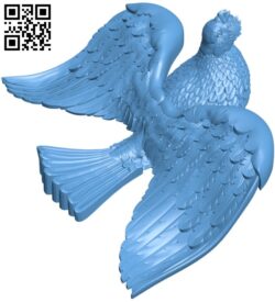 Dove H011190 file stl free download 3D Model for CNC and 3d printer