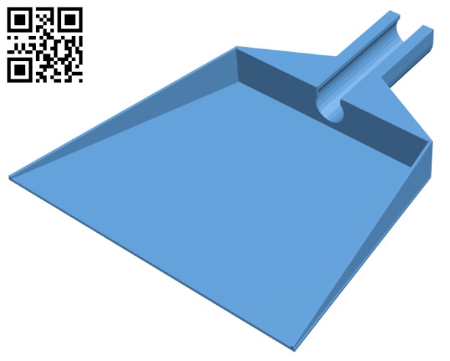 Dust pan for broom handle H011010 file stl free download 3D Model for CNC and 3d printer