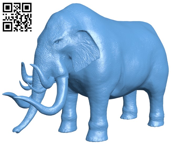 Elephant H011083 file stl free download 3D Model for CNC and 3d printer