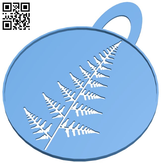 Fern leaf stencil H011205 file stl free download 3D Model for CNC and 3d printer