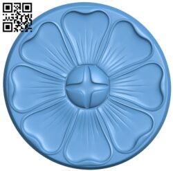 Flower pattern T0003303 download free stl files 3d model for CNC wood carving