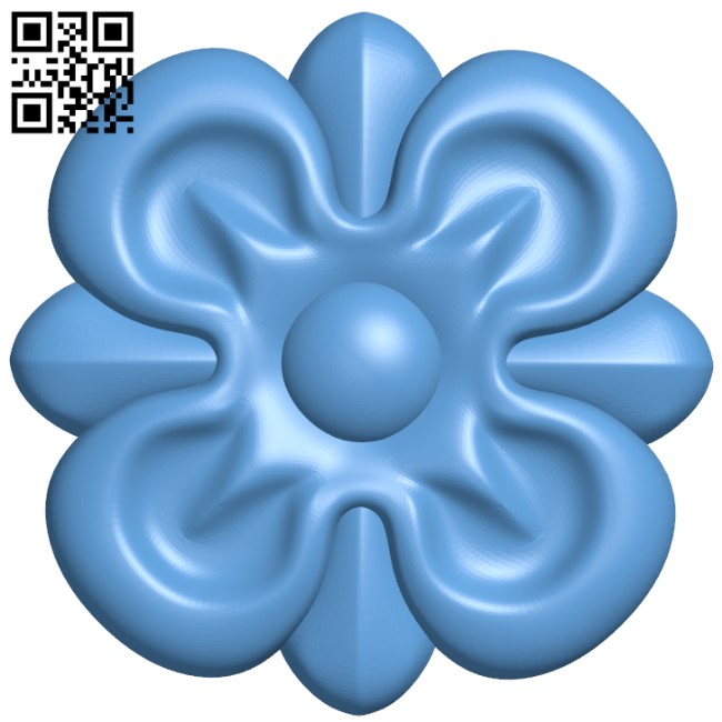 Flower pattern T0003502 download free stl files 3d model for CNC wood carving