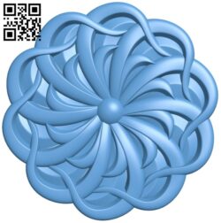 Flower pattern T0003503 download free stl files 3d model for CNC wood carving