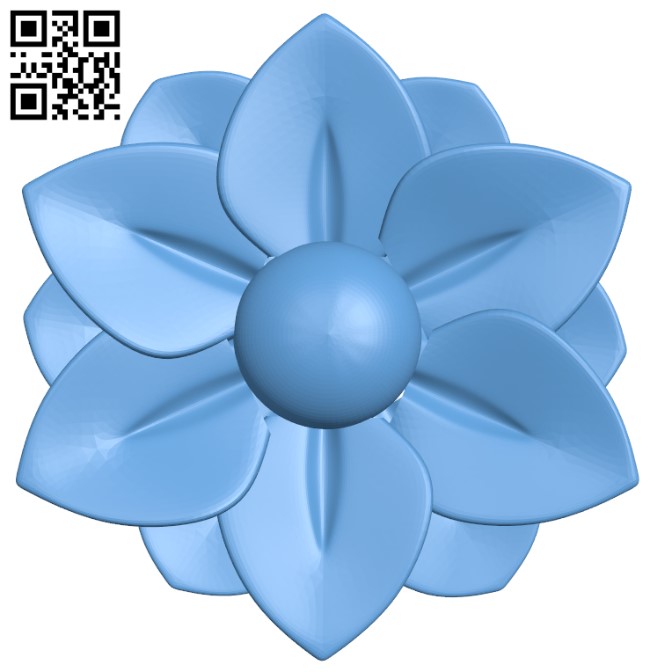 Flower pattern T0003521 download free stl files 3d model for CNC wood carving