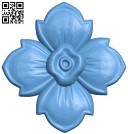 Flower pattern T0003522 download free stl files 3d model for CNC wood carving