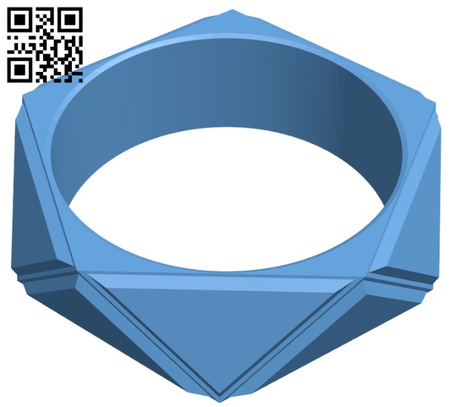 Geometric bracelet H011013 file stl free download 3D Model for CNC and 3d printer
