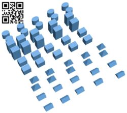Geometric building blocks H011154 file stl free download 3D Model for CNC and 3d printer