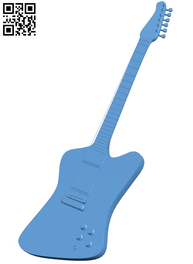 Guitar H011025 file stl free download 3D Model for CNC and 3d printer