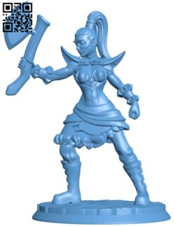 Hero of the damned city H011155 file stl free download 3D Model for CNC and 3d printer