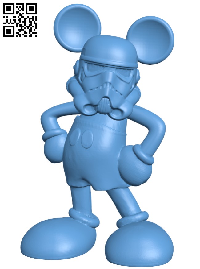 Imperial Storm Mickey - Desktop Disney Trooper H011158 file stl free download 3D Model for CNC and 3d printer