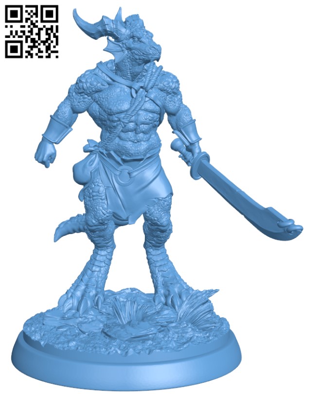 Kobold warrior H011027 file stl free download 3D Model for CNC and 3d printer