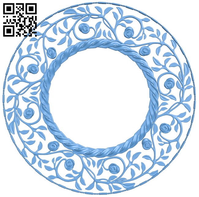 Mirror frame pattern T0003422 download free stl files 3d model for CNC wood carving