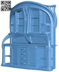 Modern standing cabinet T0003414 download free stl files 3d model for CNC wood carving