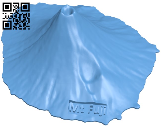 Mt Fuji H011127 file stl free download 3D Model for CNC and 3d printer