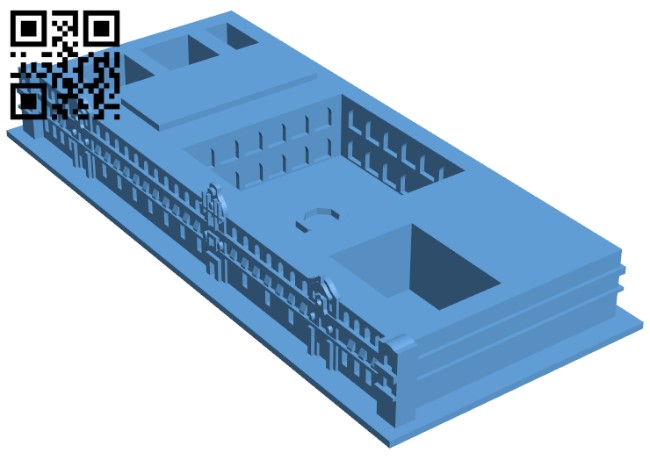 National Palace - Mexico city H011131 file stl free download 3D Model for CNC and 3d printer