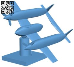 P-38 lightning – Airplane H010969 file stl free download 3D Model for CNC and 3d printer