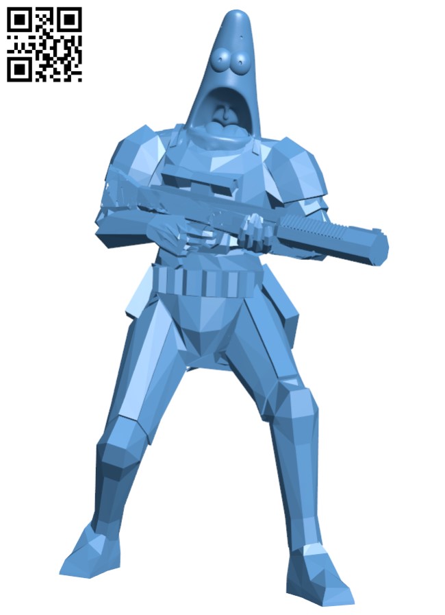 Patrick Storm Trooper H011133 file stl free download 3D Model for CNC and 3d printer