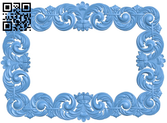 Picture frame or mirror T0003319 download free stl files 3d model for CNC wood carving