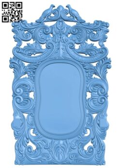 Picture frame or mirror T0003375 download free stl files 3d model for CNC wood carving
