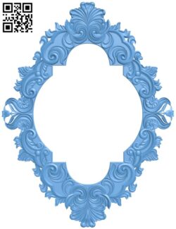 Picture frame or mirror T0003479 download free stl files 3d model for CNC wood carving