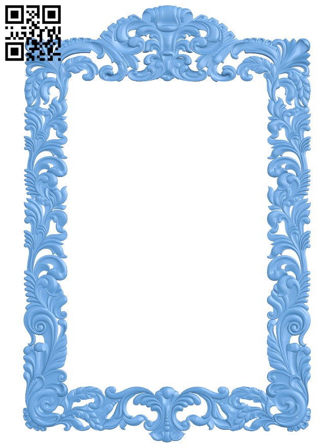 Picture frame or mirror T0003491 download free stl files 3d model for CNC wood carving